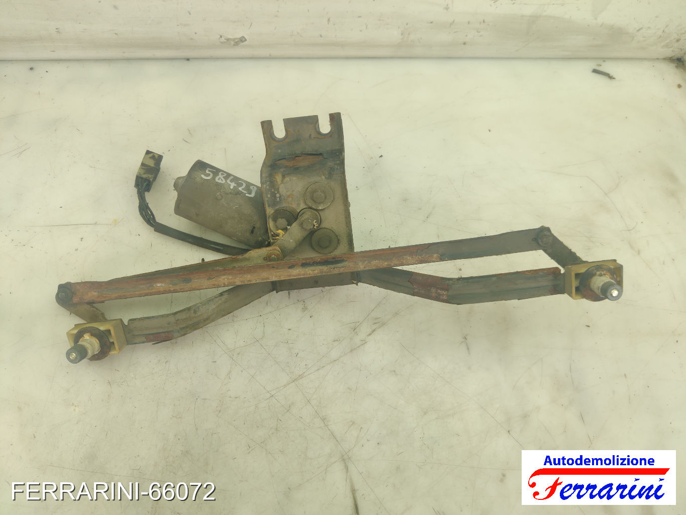 Spazzacqua Motorino Tergicristallo FIAT FIORINO 127 1977-1986 anteriore