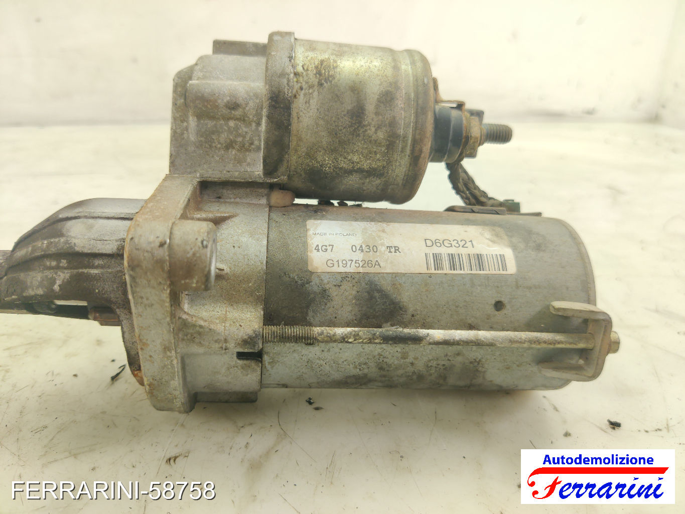 Motorino Avviamento FIAT IDEA 350 1.3 D MULTIJET 2004-2012 51880229, 51823860 9