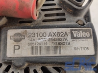 Alternatore NISSAN MICRA 3 K12 1.2 16V 2003-2010 23100AX62A, TG8S019, 2542927A