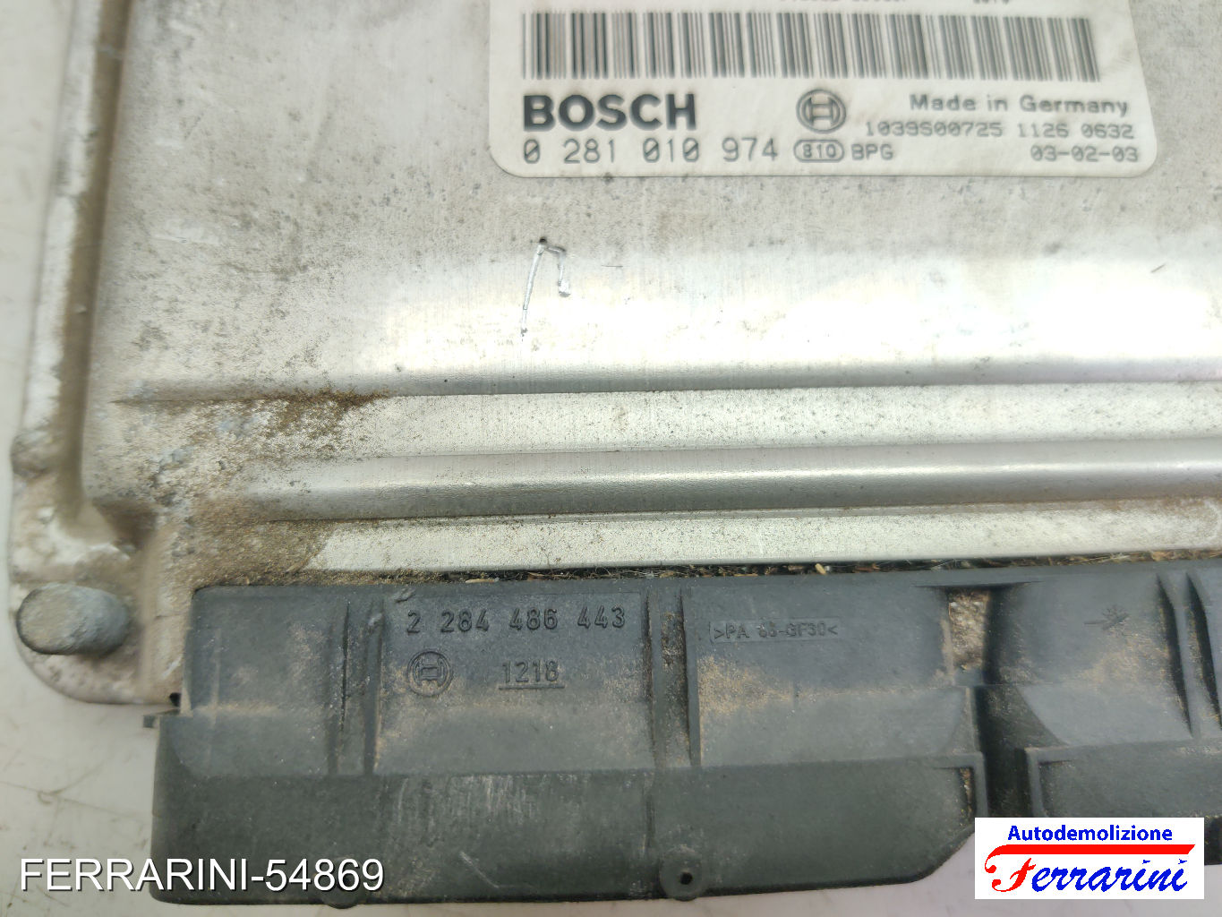 Centralina Motore VW GOLF 4 1J1 1.9 TDI 2000-2005 038906019AT, 0281010974