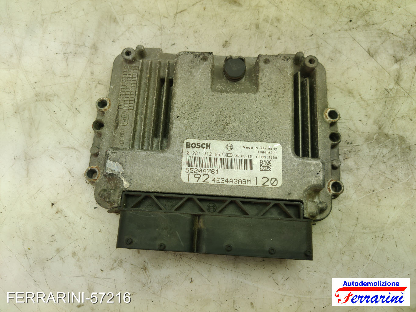 Kit Accensione FIAT STILO SW 192 1.9 D MULTIJET 2005-2008 0281012862, 51771190 25
