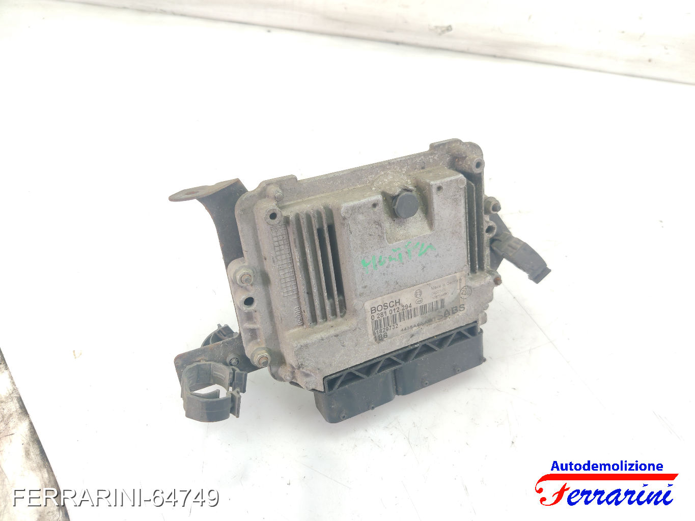 Centralina Motore FIAT MULTIPLA 186 1.9 JTD 115 2002-2010 51829732, 0281012294