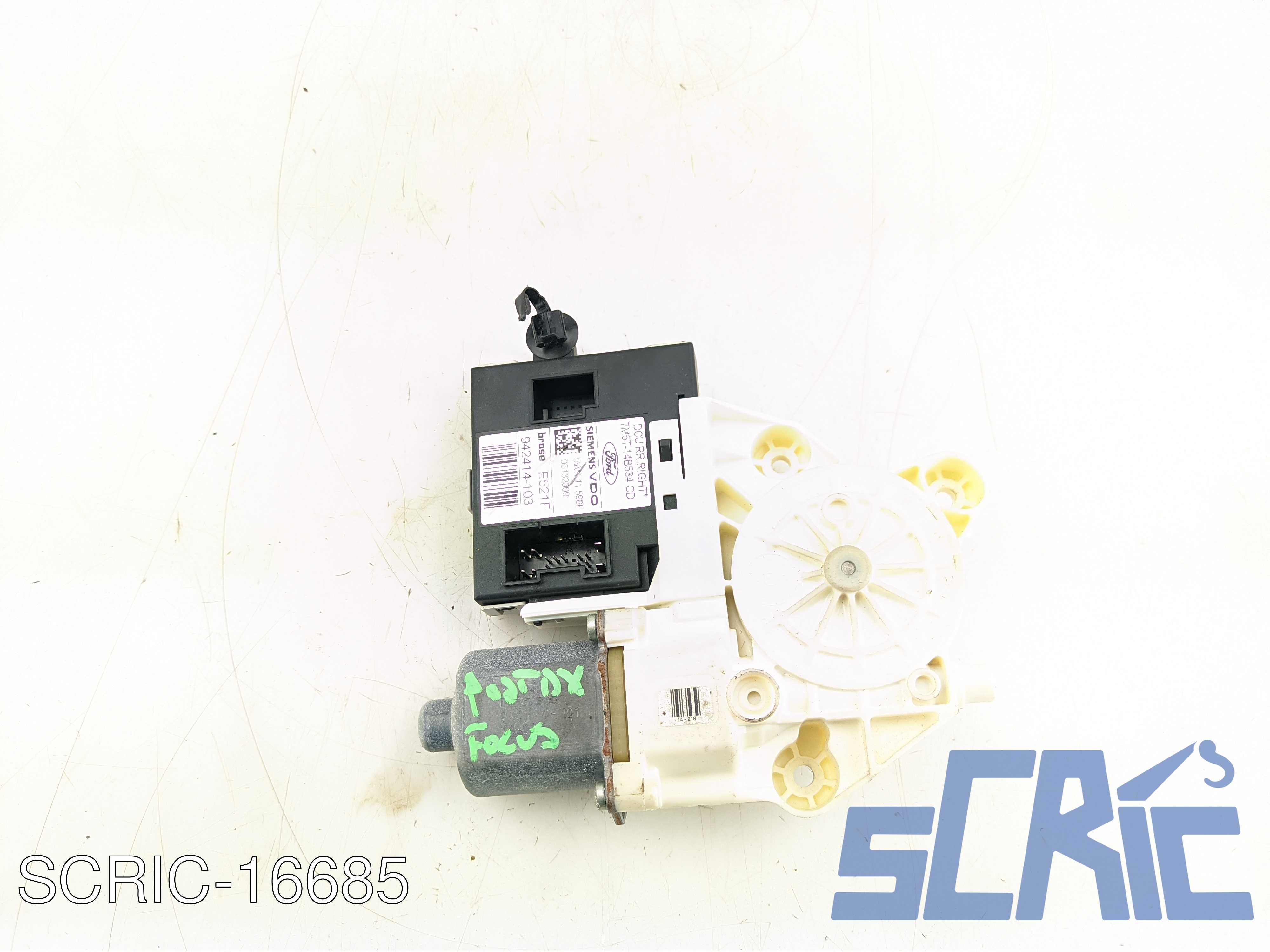 Motorino Alzavetro FORD FOCUS 2 DA, DP, HCP 1.6 TDCI 2004-2012 7M5T14B534CD