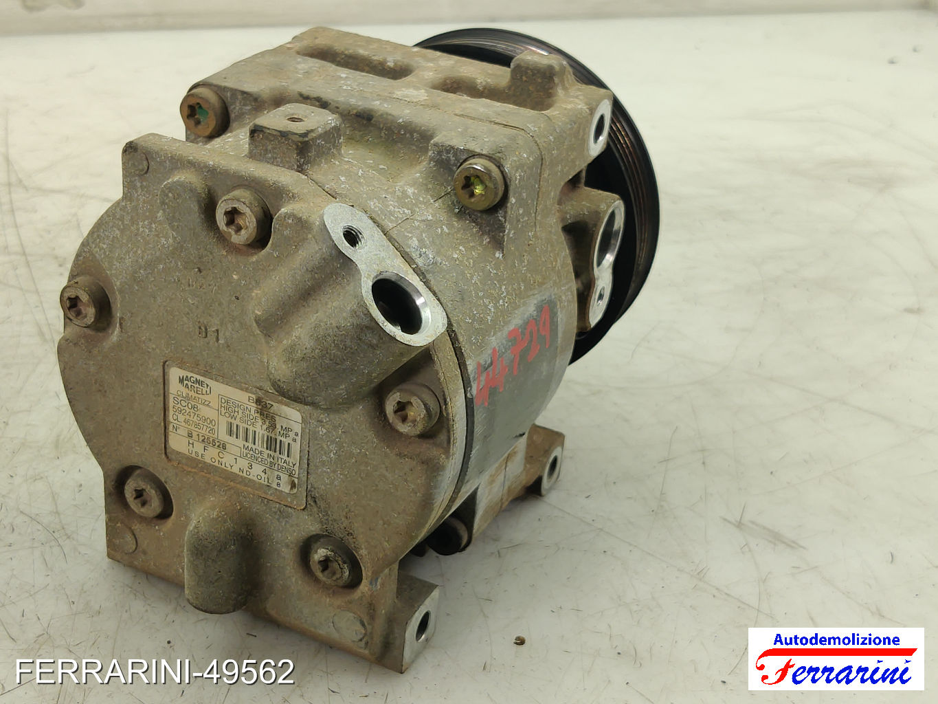 Compressore Clima FIAT PUNTO 188 1.2 60 1999-2010 592475900, 467857720, 46785772 10