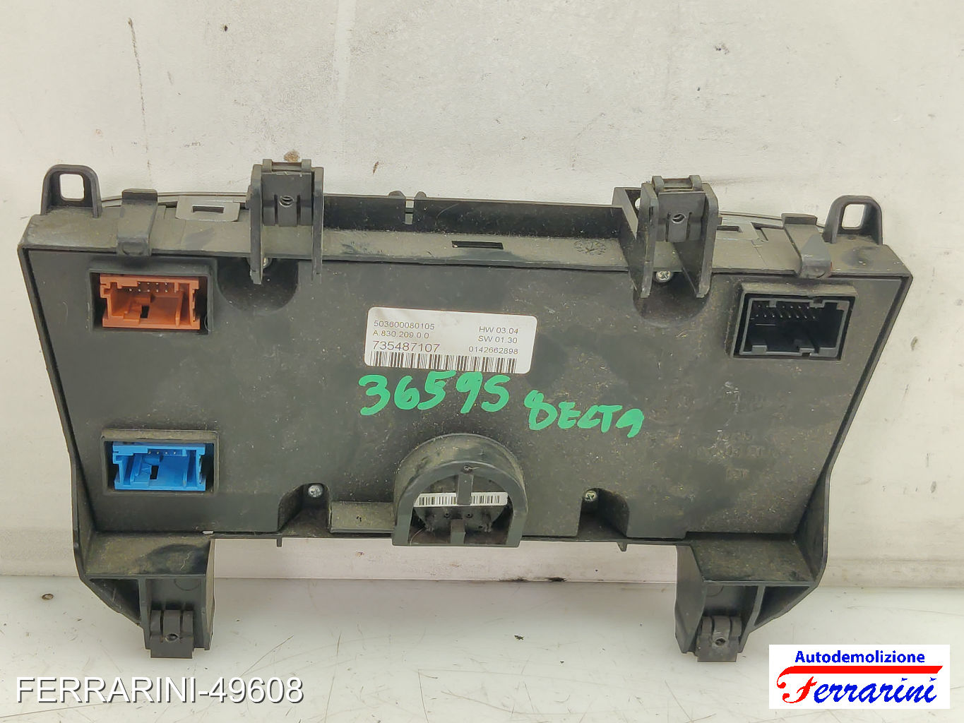 AUTOMATICO BIZONA Tastiera Clima LANCIA DELTA 3 844 2008-2014 anteriore 6