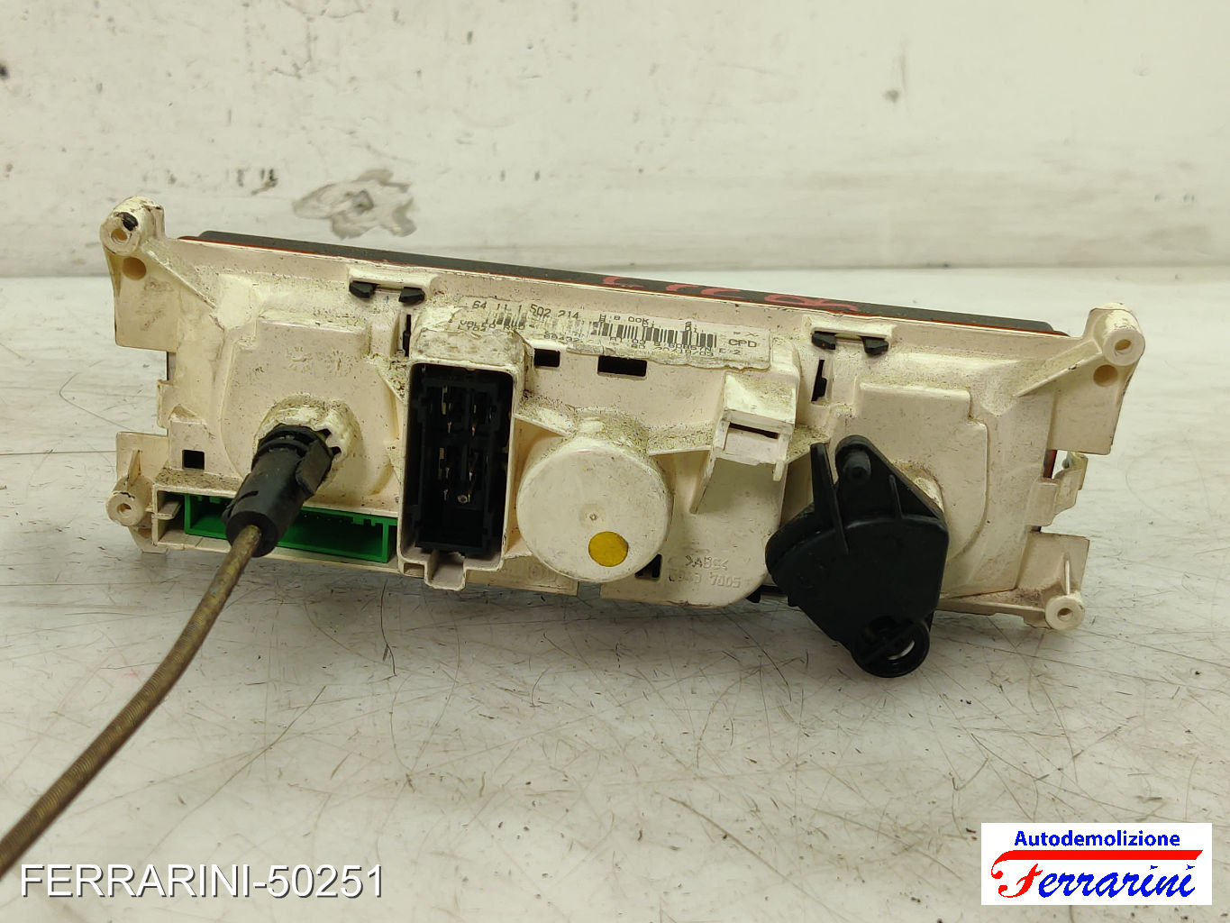 Tastiera Clima MINI - R50, R53 2001-2006 anteriore, frontale 64111502214 6