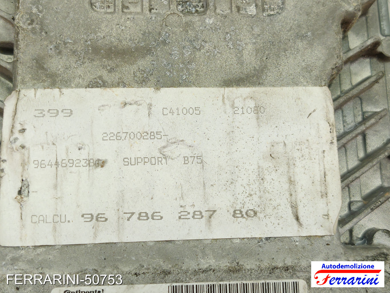 Centralina Motore CITROEN DS4 NX 1.6 HDI 110 2011-2015 9678628780, HW9666681180 8