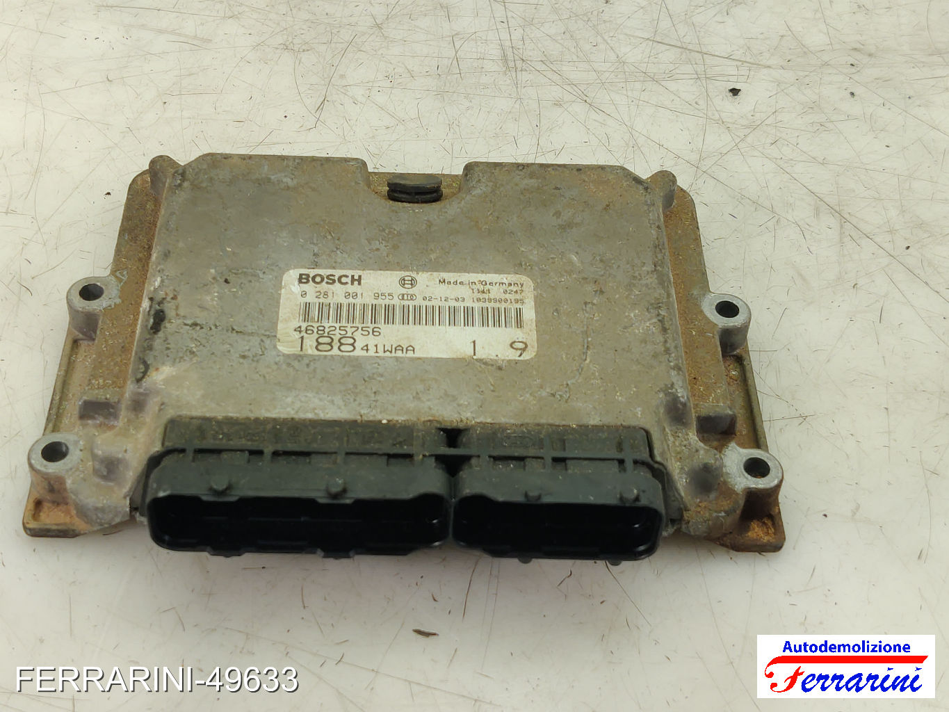 Centralina Motore FIAT PUNTO 188 1.9 JTD 2001-2012 0281001955, 1039500195 6