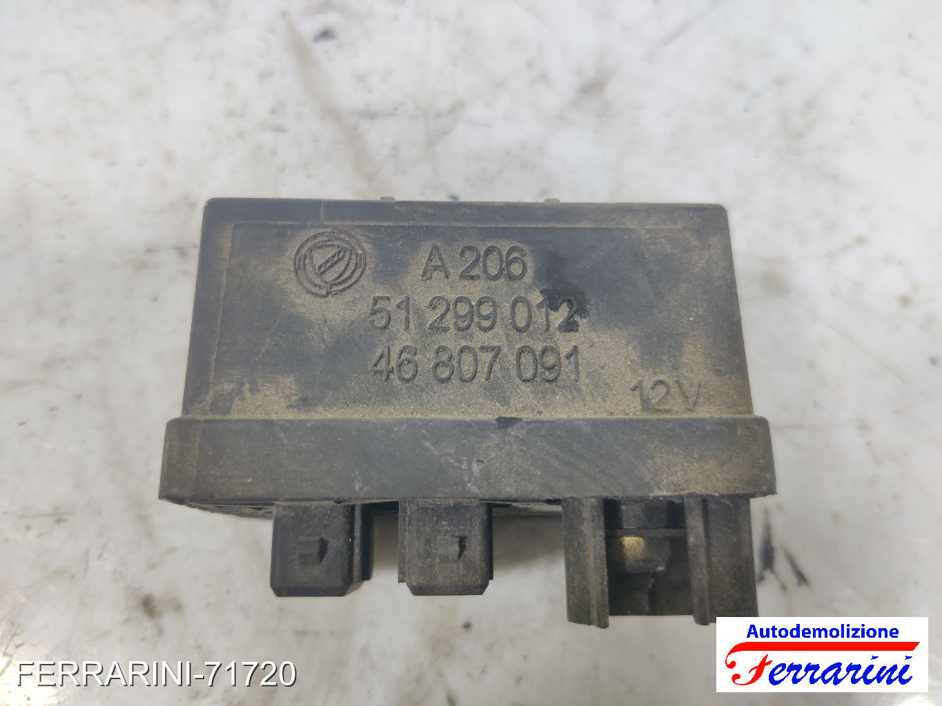 Centralina Candelette FIAT PUNTO 188 1.9 JTD 80 1999-2012 46807091, 51299012