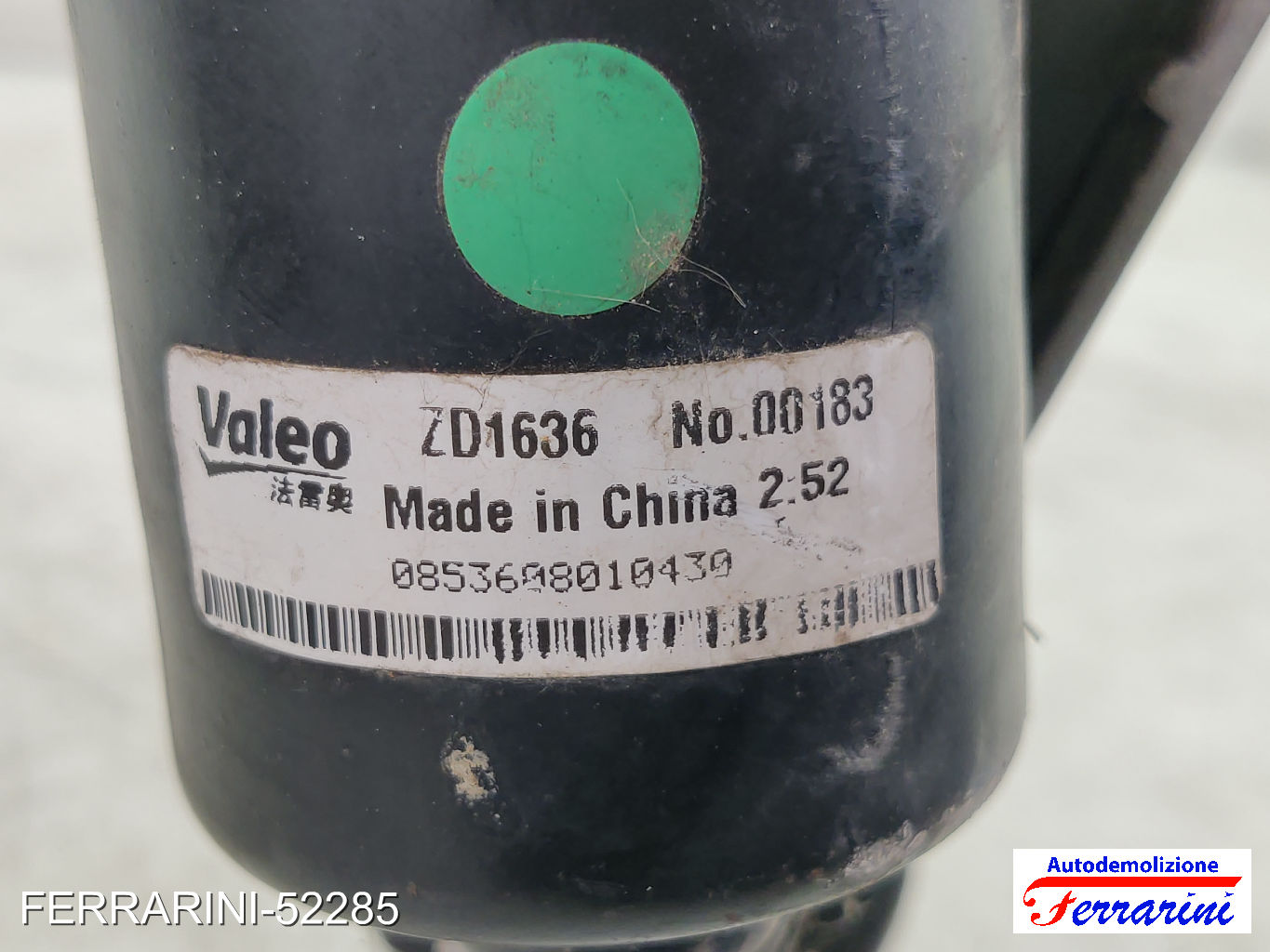 Spazzacqua Motorino Tergicristallo RENAULT KOLEOS 1 HY 2008-2023 anteriore