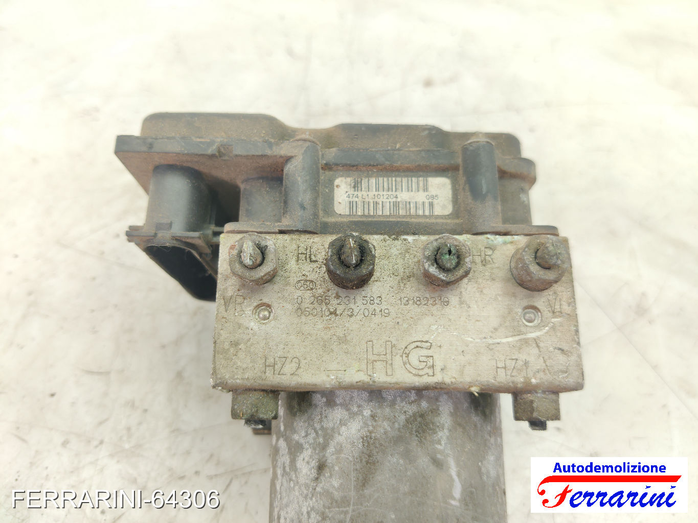 Centralina Pompa Abs OPEL CORSA C X01 1.3 CDTI 2003-2009 13182319, 0265231583 6
