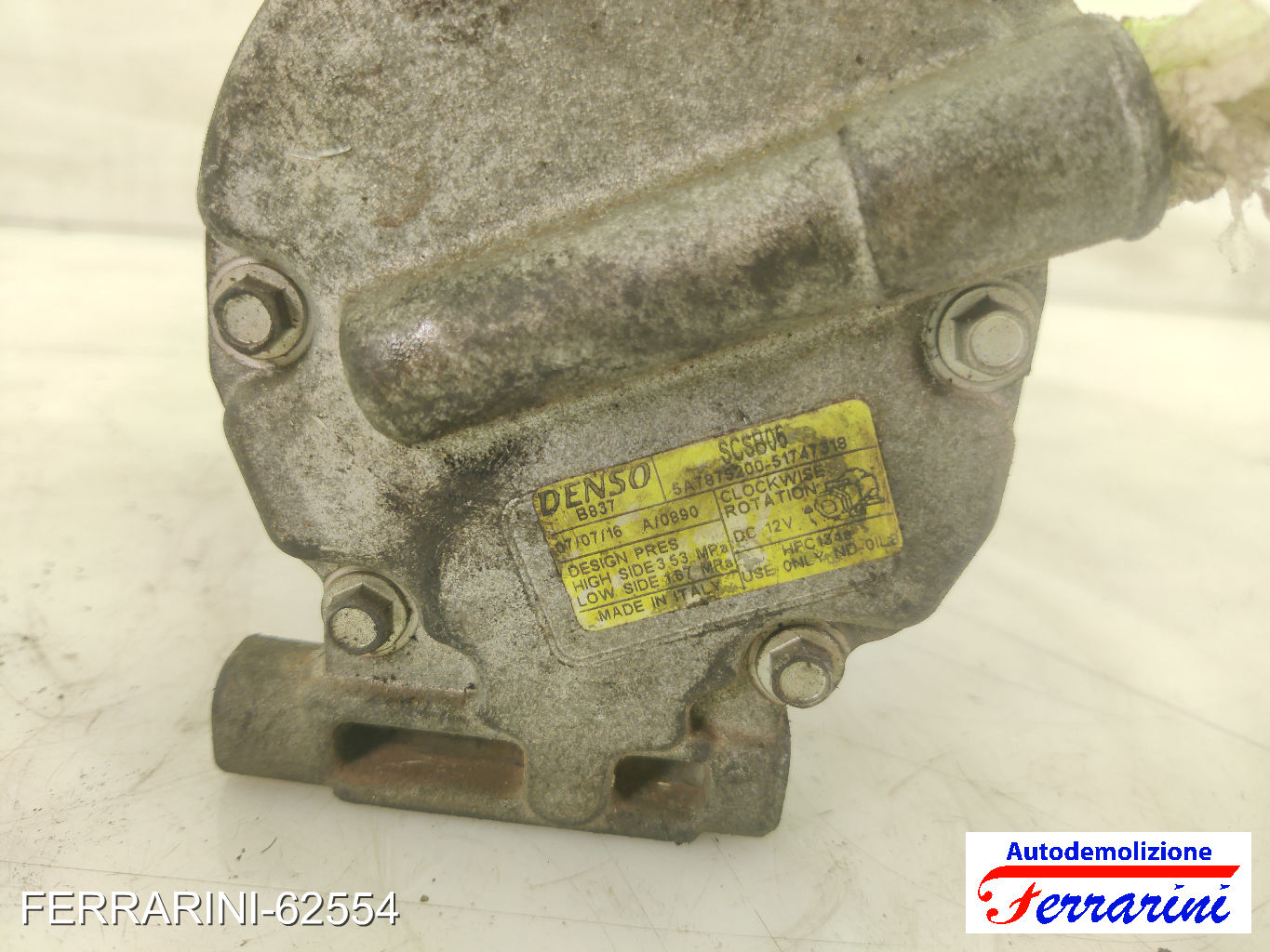 Compressore Clima FIAT IDEA 350 1.4 16V 2004-2012 51747318, 46782669, 71785268
