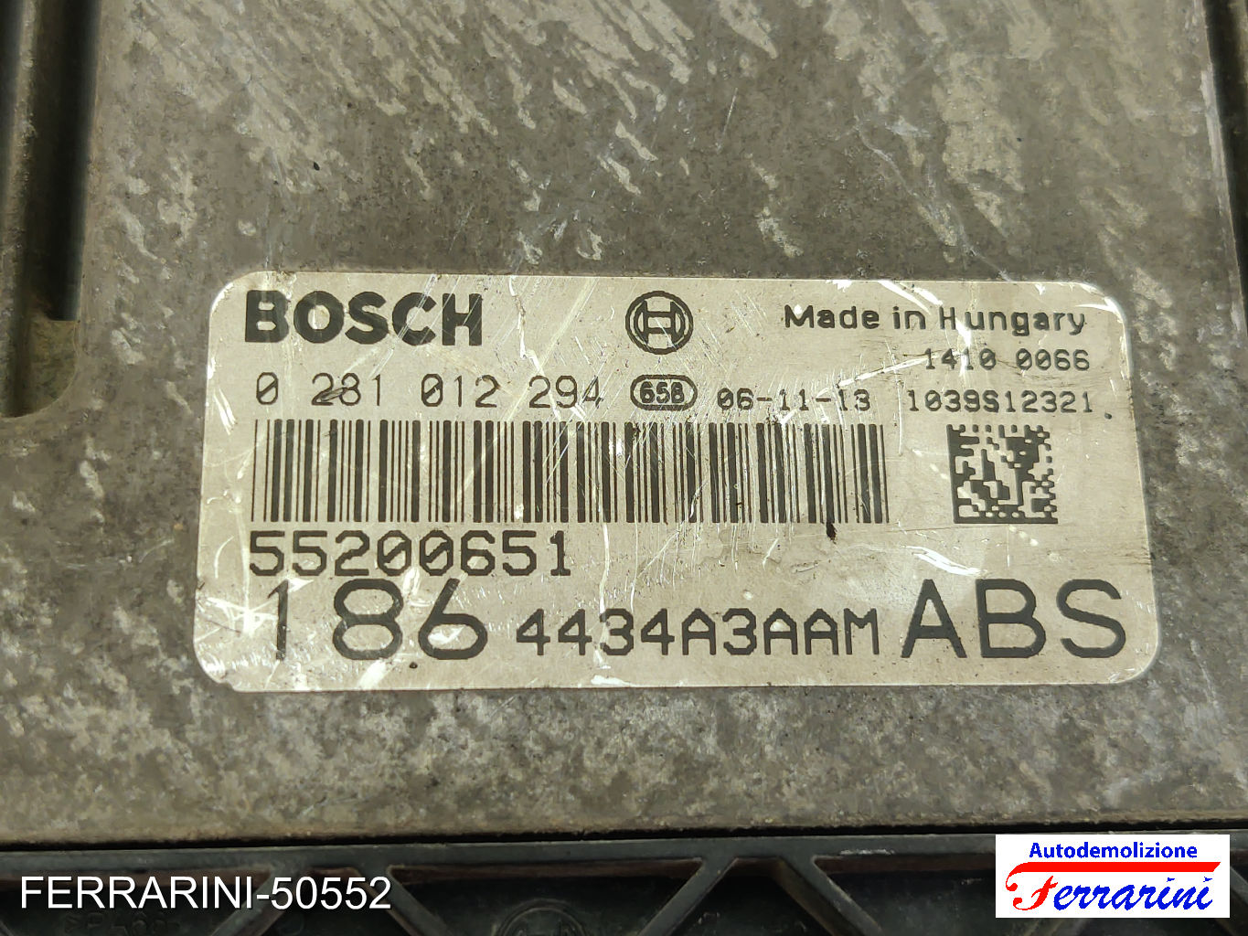 Kit Accensione FIAT MULTIPLA 186 1.9 JTD 2002-2010 0281012294, 501132000010 6
