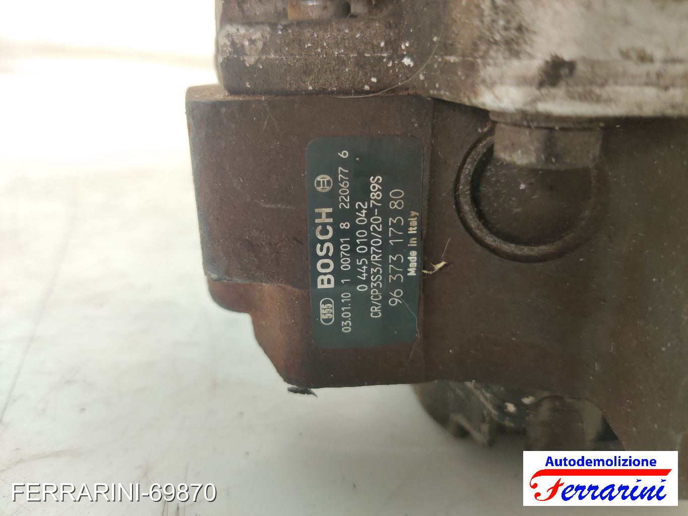 Pompa Alta Pressione Iniezione PEUGEOT 206 SW 2E/K 1.4 HDI 2002-2007 9631977580 10