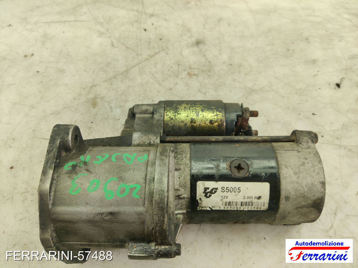 Motorino Avviamento MITSUBISHI PAJERO 1 L04G, L14G 2.5 TD 1989-1990 MD191433