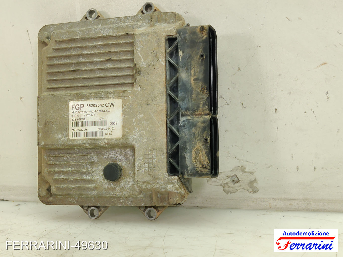Centralina Motore OPEL ASTRA H GTC A04 1.3 CDTI 2005-2010 55202542, MJD6O2A6 9