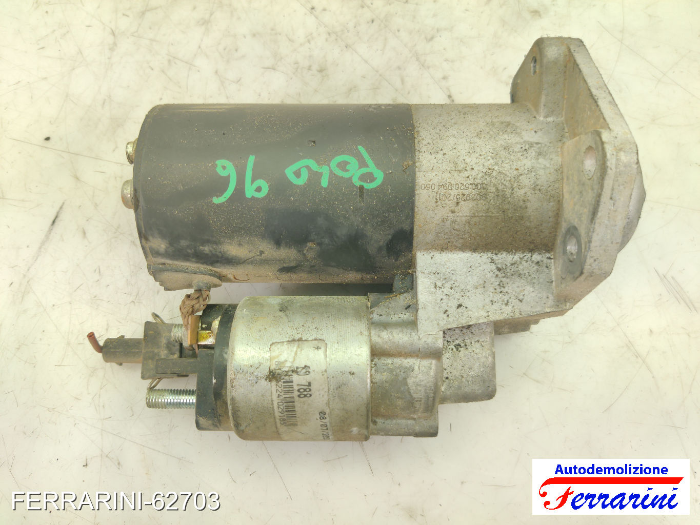Motorino Avviamento VW POLO 6N1 60 1.4 1995-1999 036911023B, 0001112003