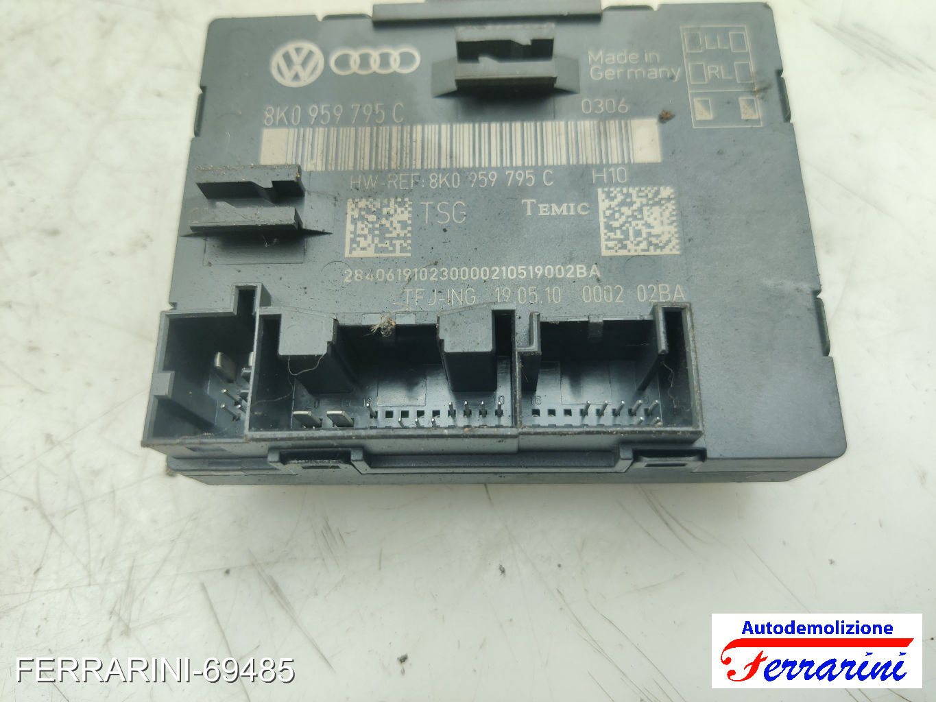 Centralina Comfort AUDI A4 8K2 2007-2015 8K0959795C, 000202BA, 190510