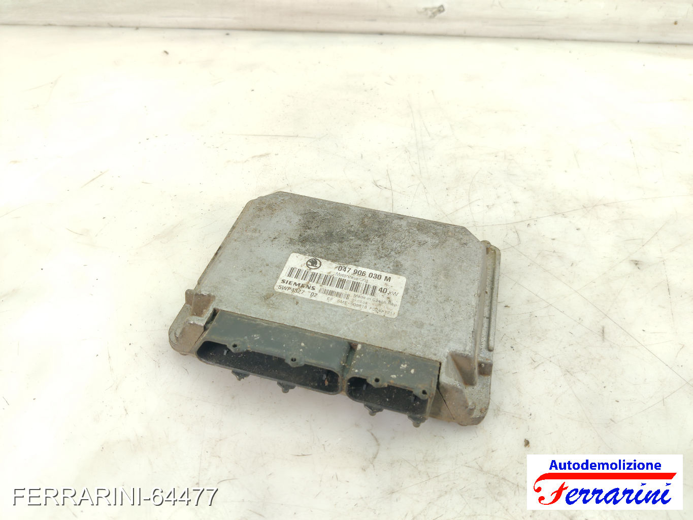 Centralina Motore SKODA FELICIA 2 6U1 1.3 1998-2001 047906030M, 908518