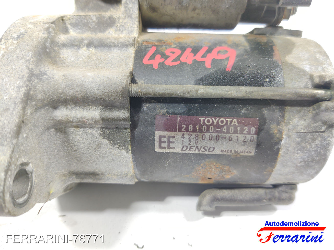 Motorino Avviamento TOYOTA IQ J1 1.0 2009-2015 2810040120, 2810040121