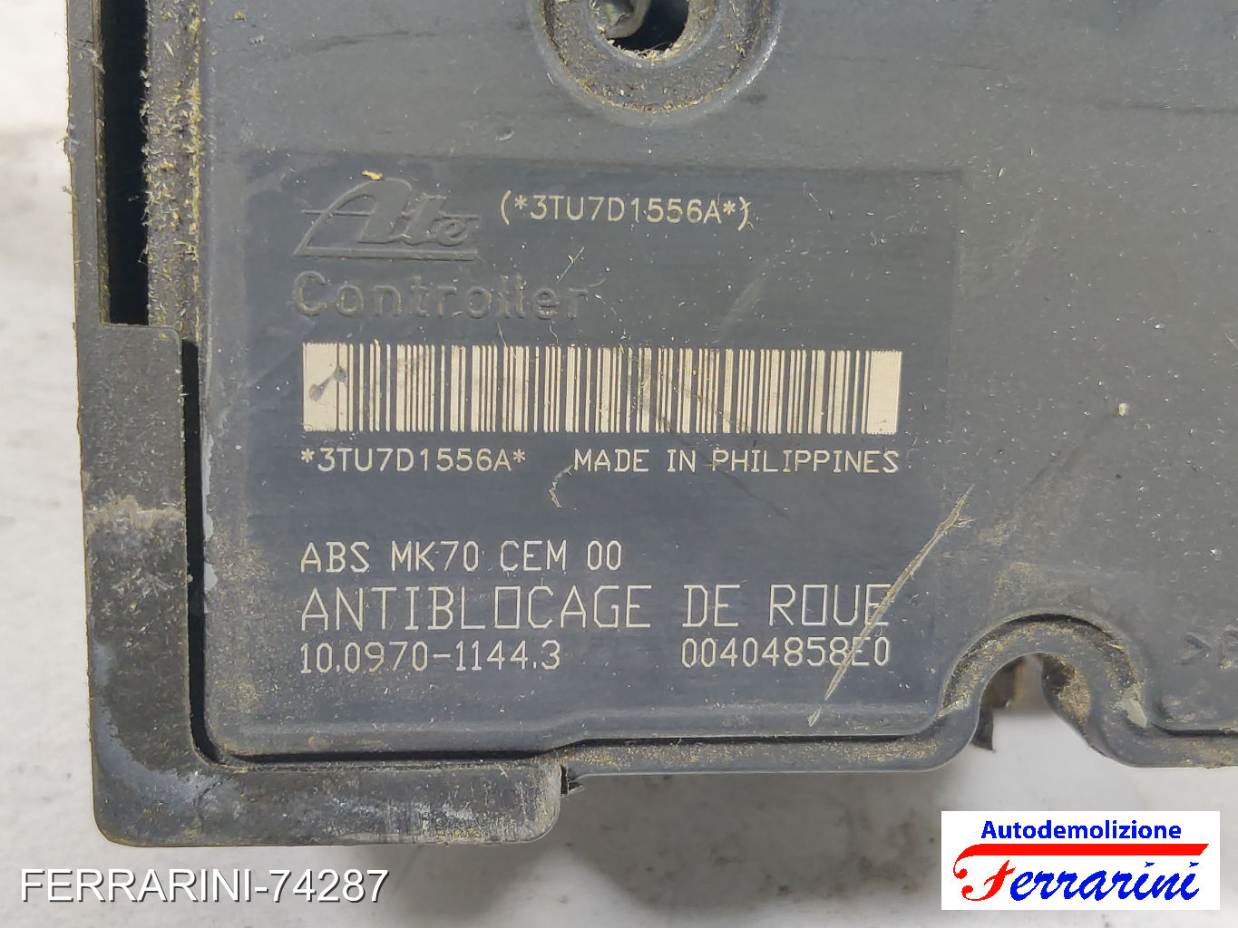 Centralina Pompa Abs CITROEN C3 1 FC, FN 1.1I 2002-2009 9662298480, 10097011443