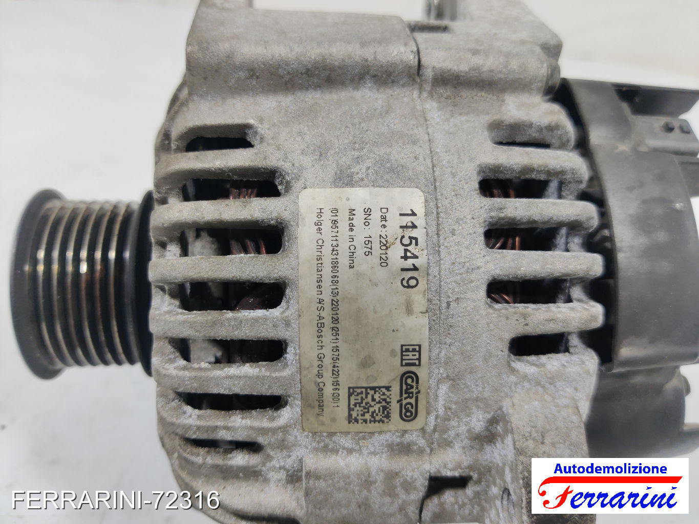 Alternatore RENAULT SCENIC 2 JM0/1 1.9 DCI 2005-2008 8200667610, 8200410671 6