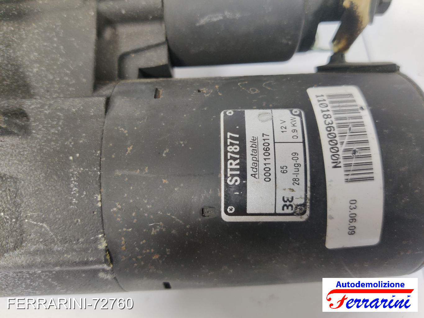 Motorino Avviamento RENAULT SUPER 5 B/C40 1.1 1984-1988 7700115294, 0001106017 10