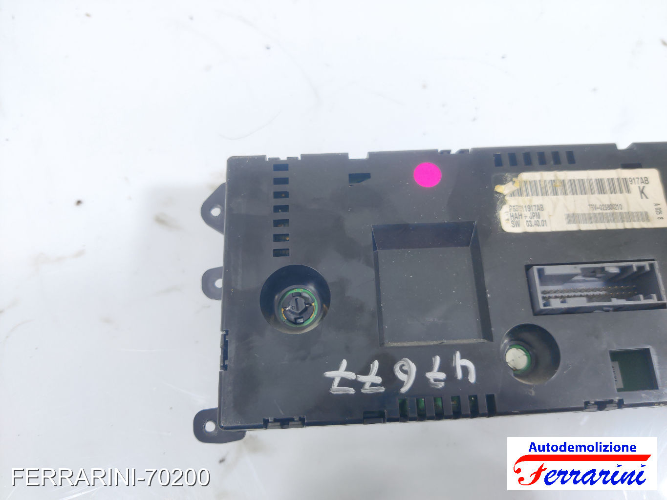 bizona Tastiera Clima CHRYSLER GRAND VOYAGER 5 RT 2007-2023 anteriore, frontale