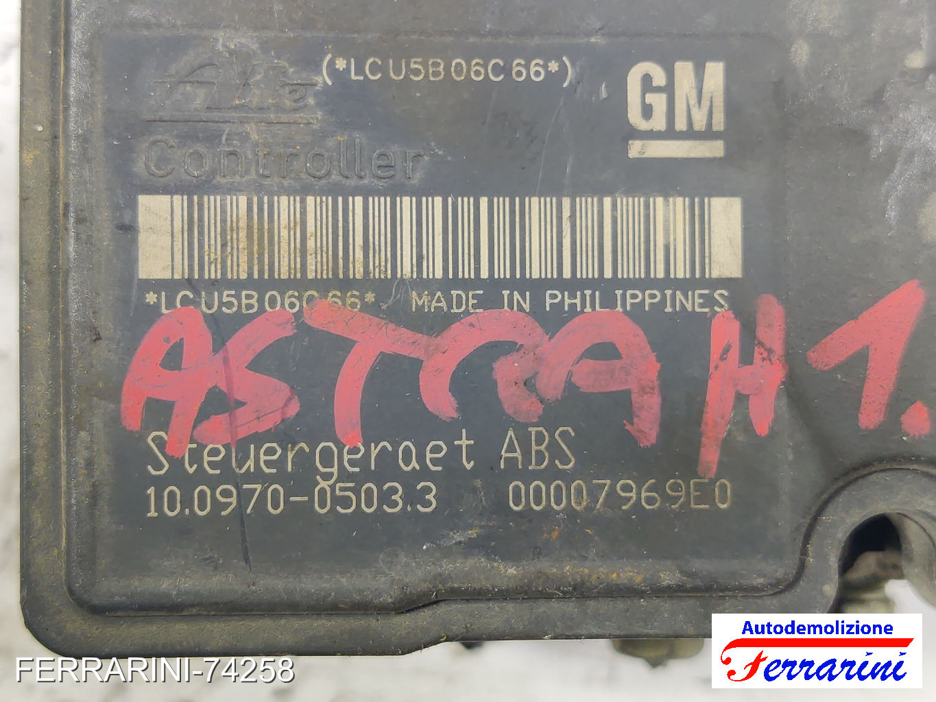 Centralina Pompa Abs OPEL ASTRA H SW A04 1.7 CDTI 2004-2010 13157575