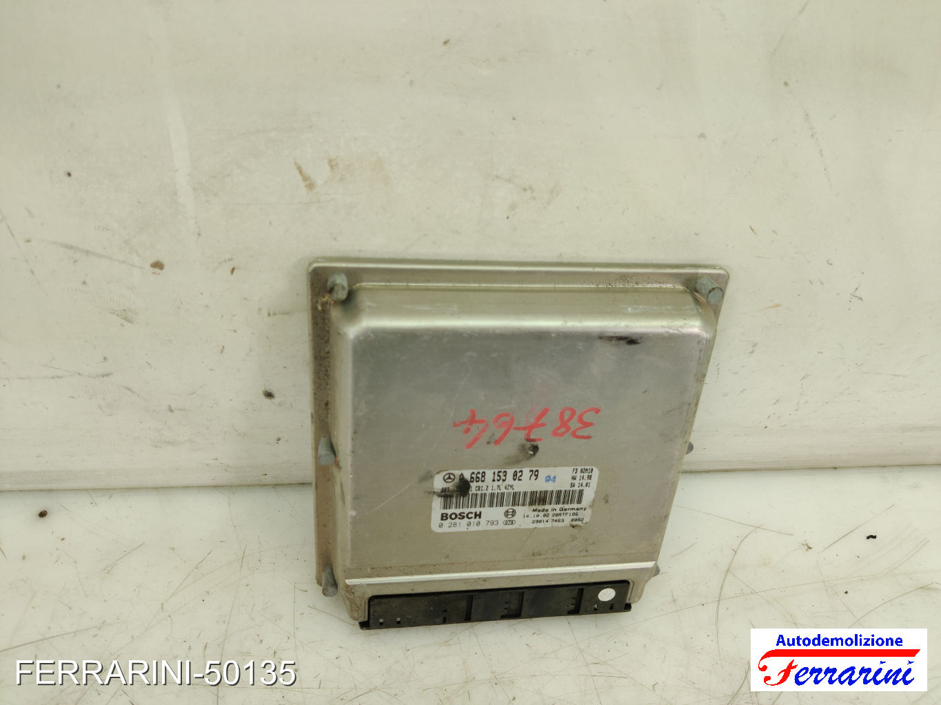 Centralina Motore MERCEDES CLASSE A W168 A 170 CDI 2001-2004 A6681530279 9