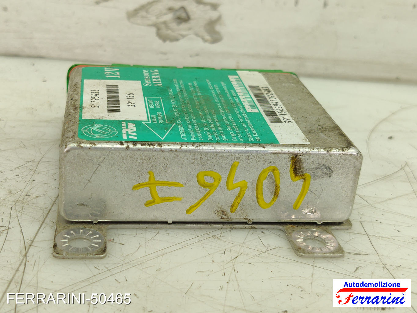 Centralina Airbag FIAT GRANDE PUNTO 199 2005-2010 51795433, 391156 6