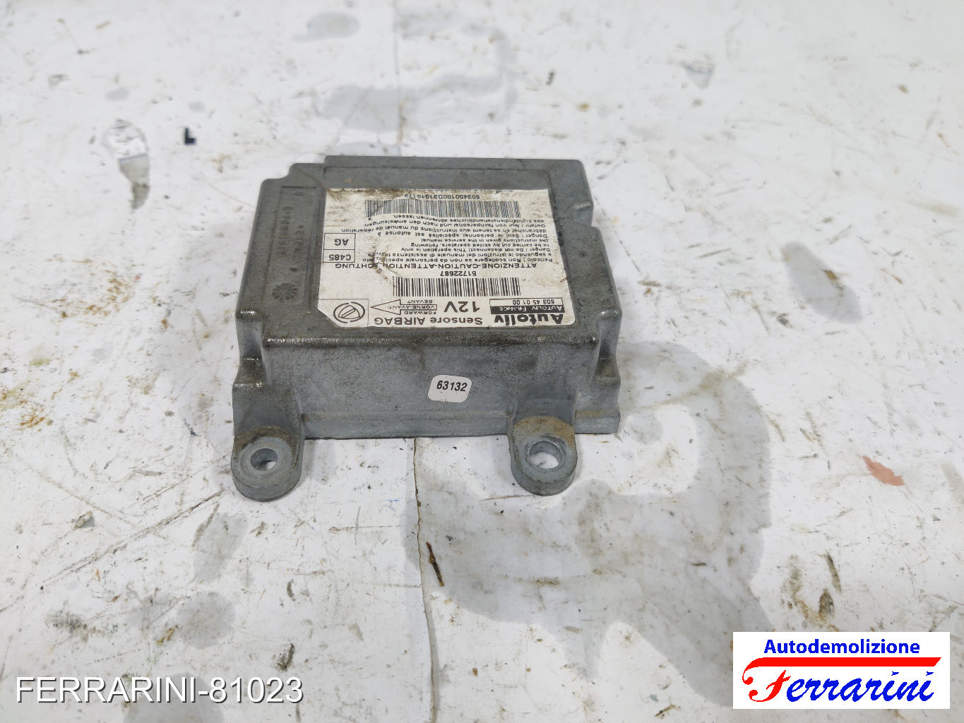 Centralina Airbag LANCIA YPSILON 843 2003-2011 51722687, 603450100