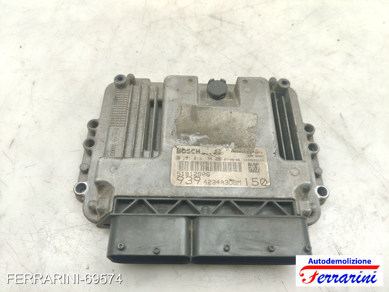 Centralina Motore ALFA ROMEO 159 939 1.9 JTDM 16V 2005-2011 51812906, 0281013138 7