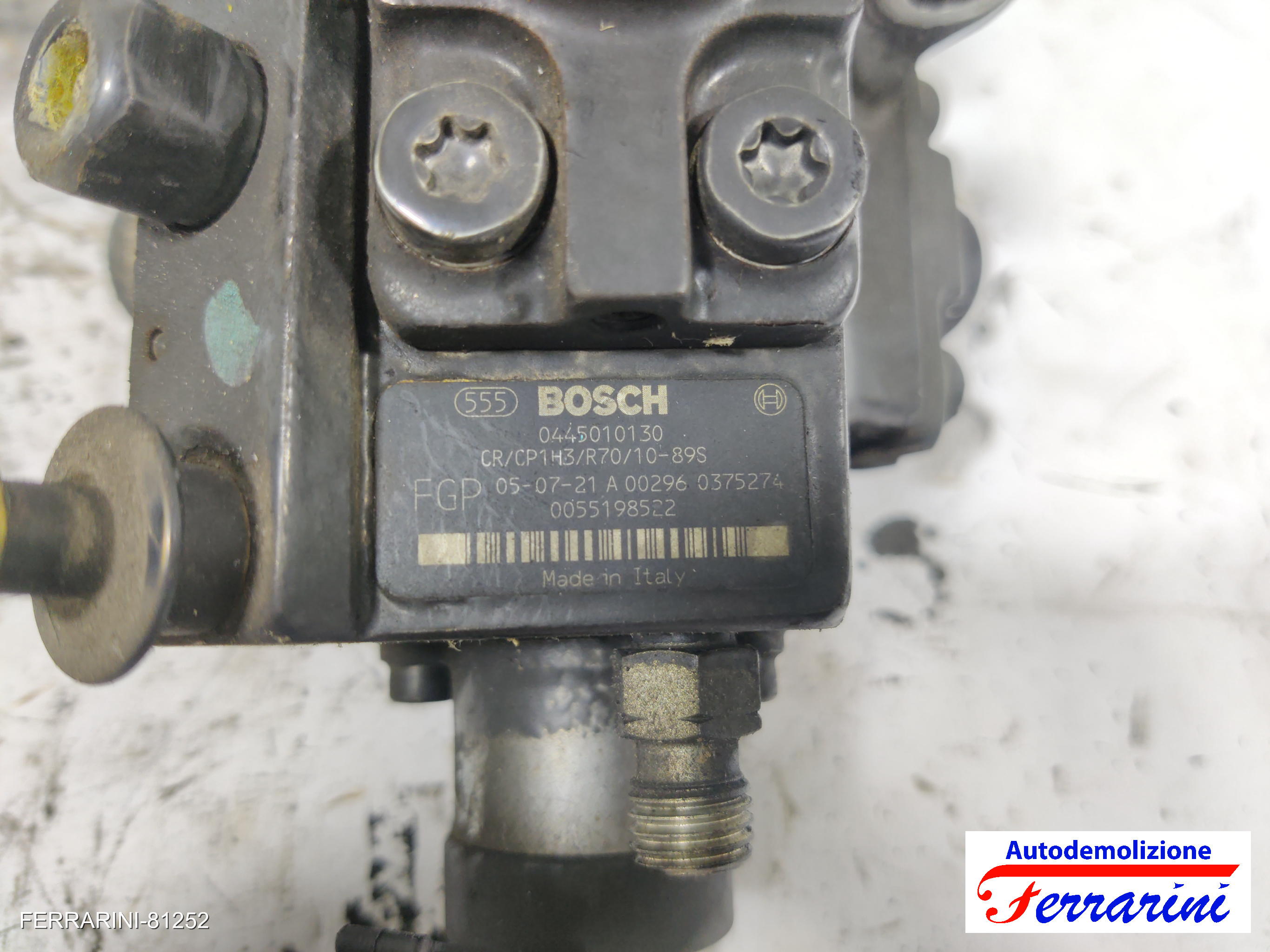 Pompa Alta Pressione Iniezione FIAT CROMA 194 1.9 D MULTIJET 2005-2011