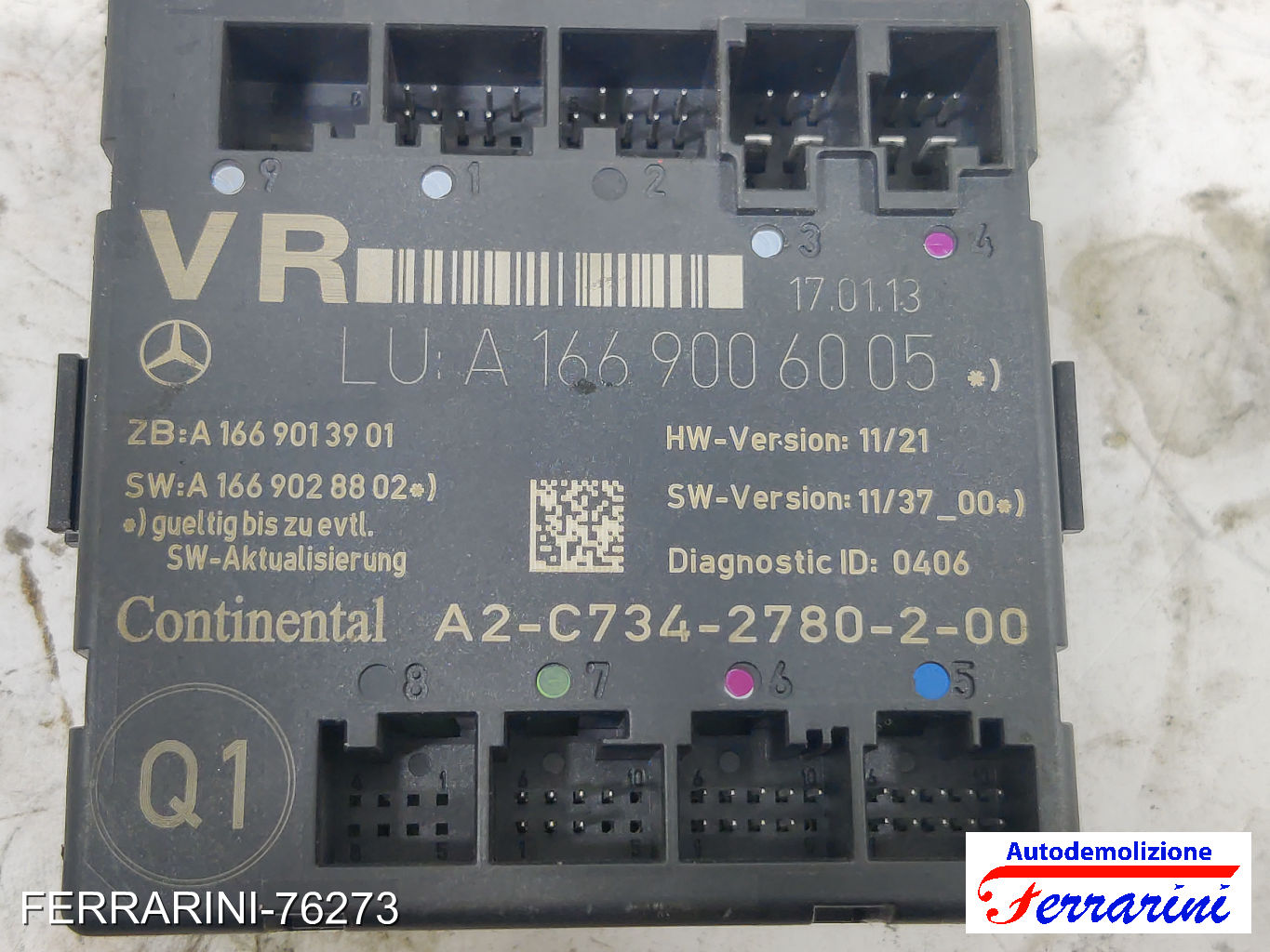 Centralina Porta Sportello MERCEDES CLASSE B W242, W246 2011-2014 destra, dx