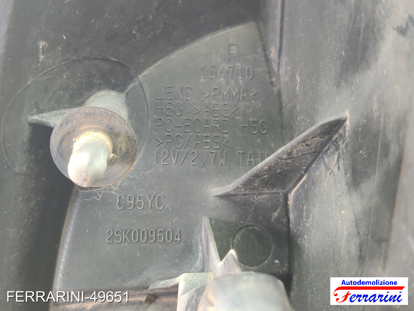 Fanalino Stop Posteriore FORD C-MAX DM2 2007-2010 destro, dx 164710, 1543051