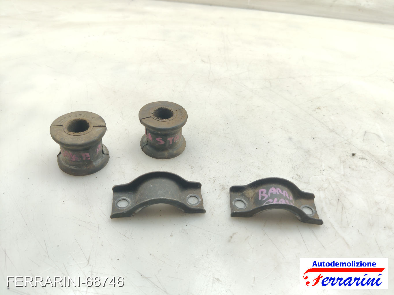 gommini Barra Antirollio MERCEDES CLASSE A W168 1997-2004 Frontale A1683230385