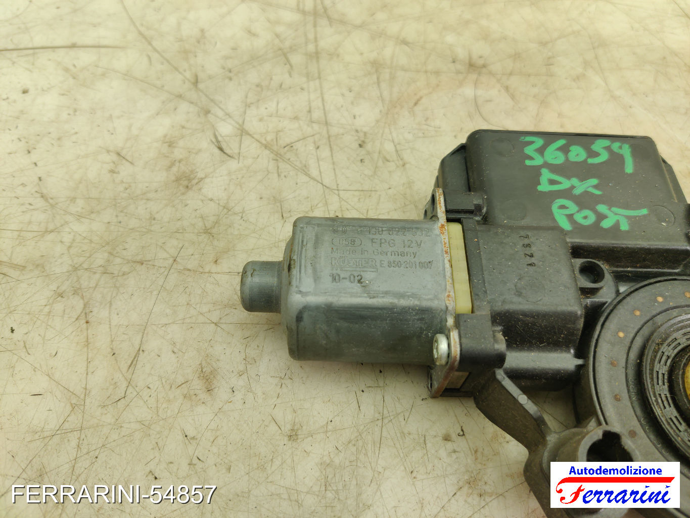 Motorino Alzavetro VW POLO 6C1, 6R1 1.6 TDI 2009-2023 E850201007, 0130822532 9