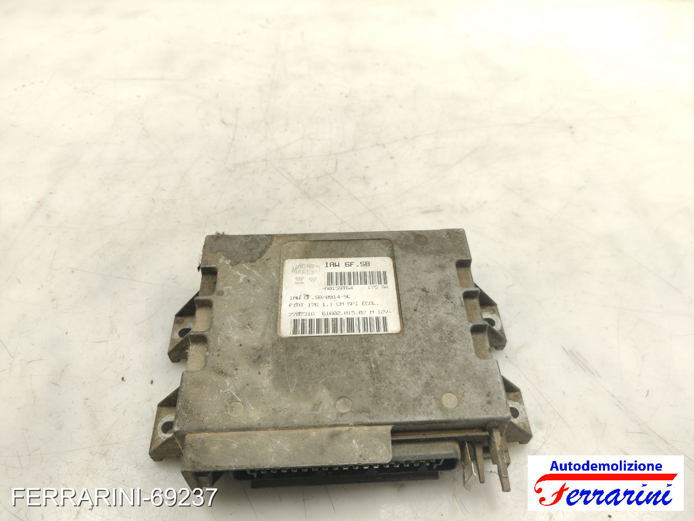 Centralina Motore FIAT PUNTO 176 55 1.1 1993-1999 7787316, 176A6000
