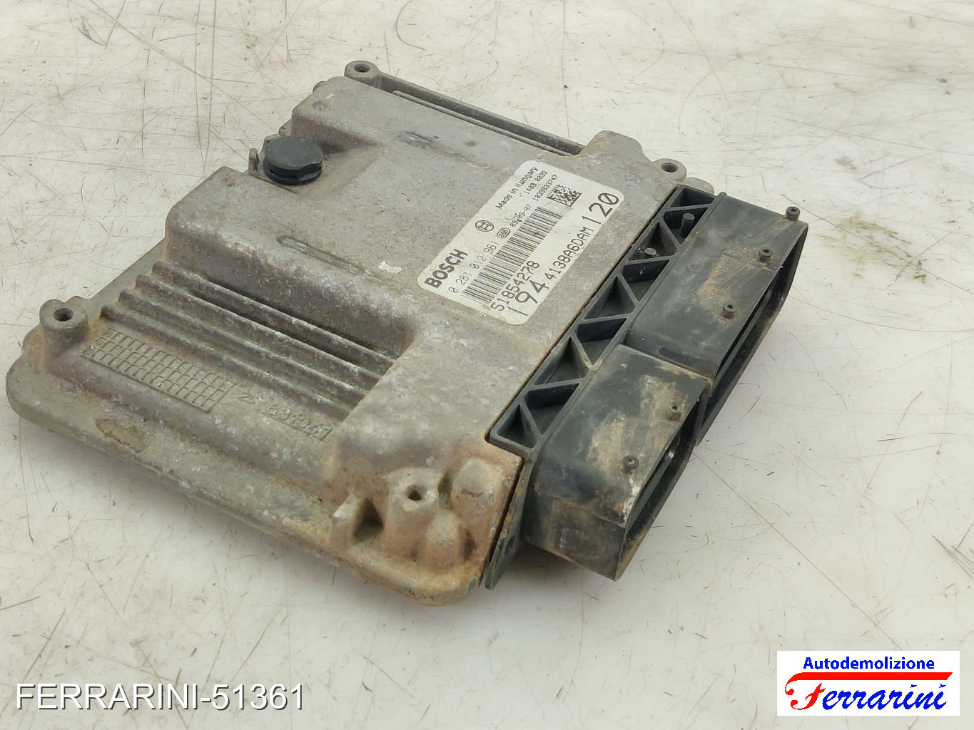 Centralina Motore FIAT CROMA 194 1.9 D MULTIJET 2005-2011 51854278, 4138A6DAM