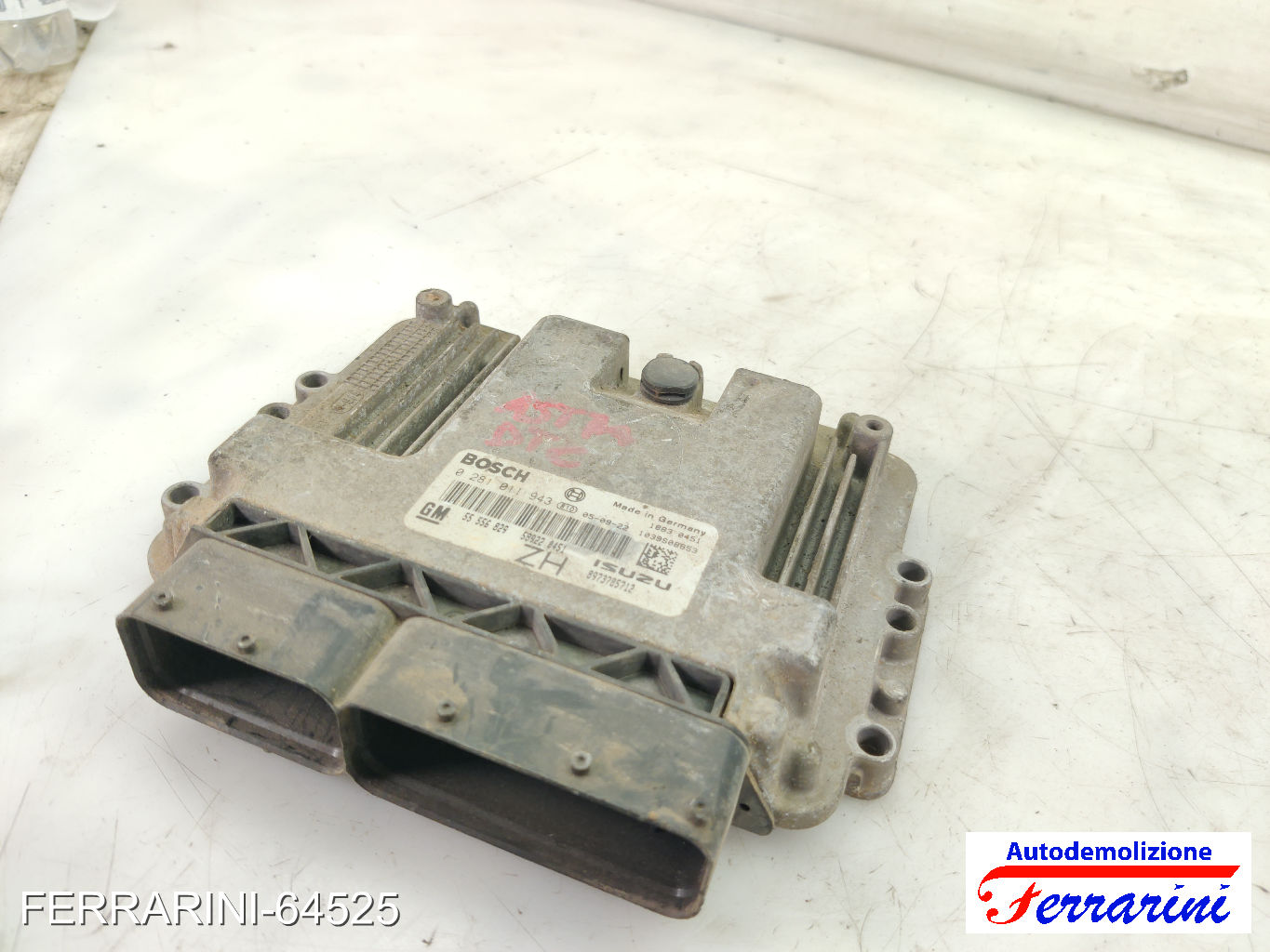 Centralina Motore OPEL ASTRA H SW A04 1.7 CDTI 2004-2010 55556829, 0281011943 6