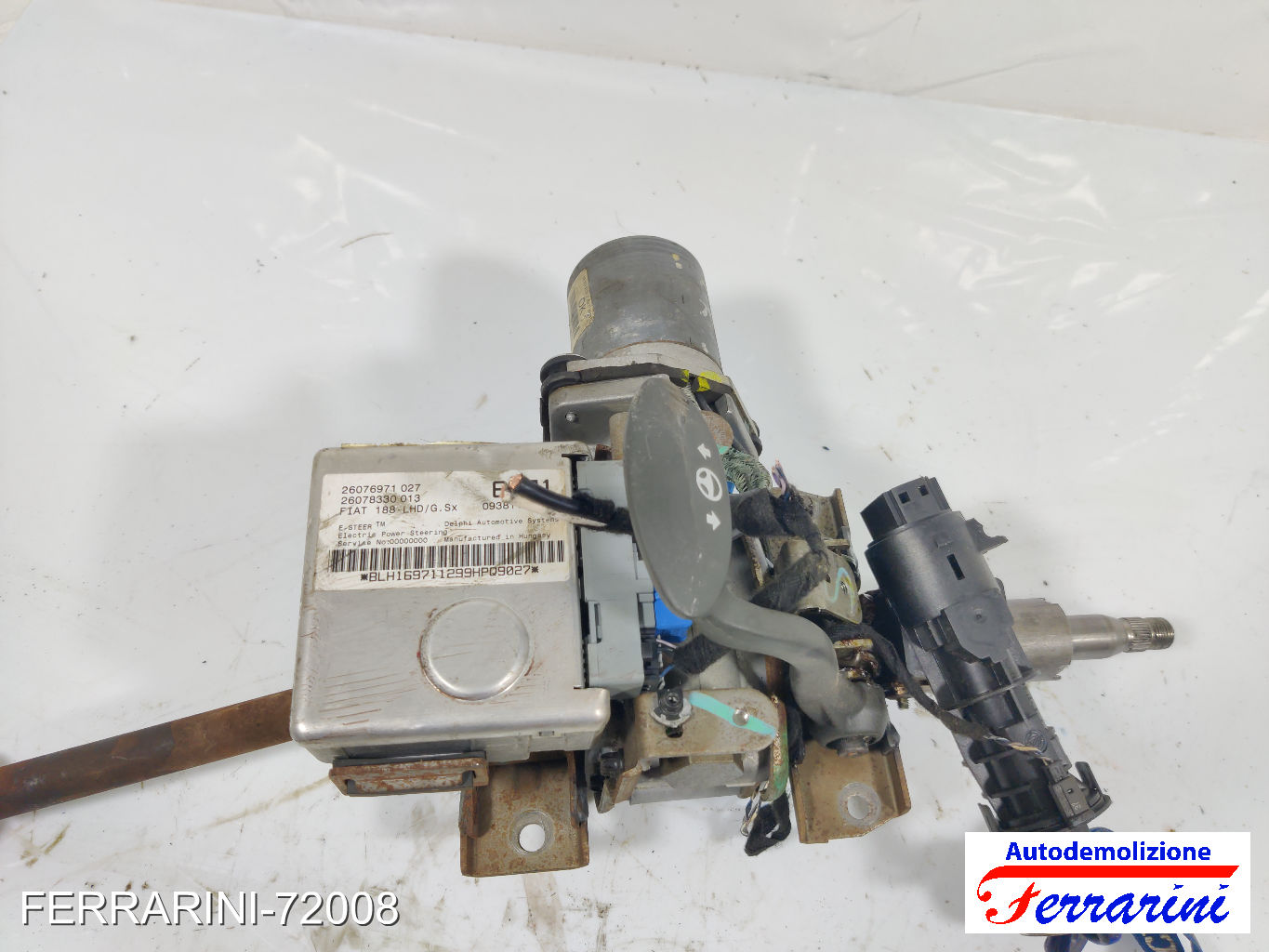 Servosterzo Piantone City FIAT PUNTO 188 1999-2010 09381199, 26076971027 8