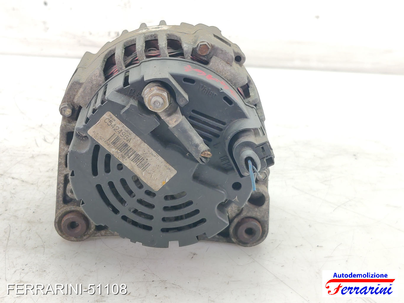 Alternatore AUDI A4 AT 8D5 1.9 TDI 1996-2001 SG14B011, C542496A, 028903029Q 8