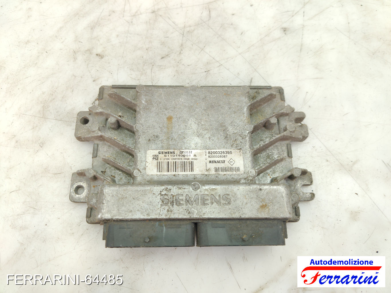 Centralina Motore RENAULT CLIO 2 BB, CB 1.2 1998-2010 8200326395, S110140201