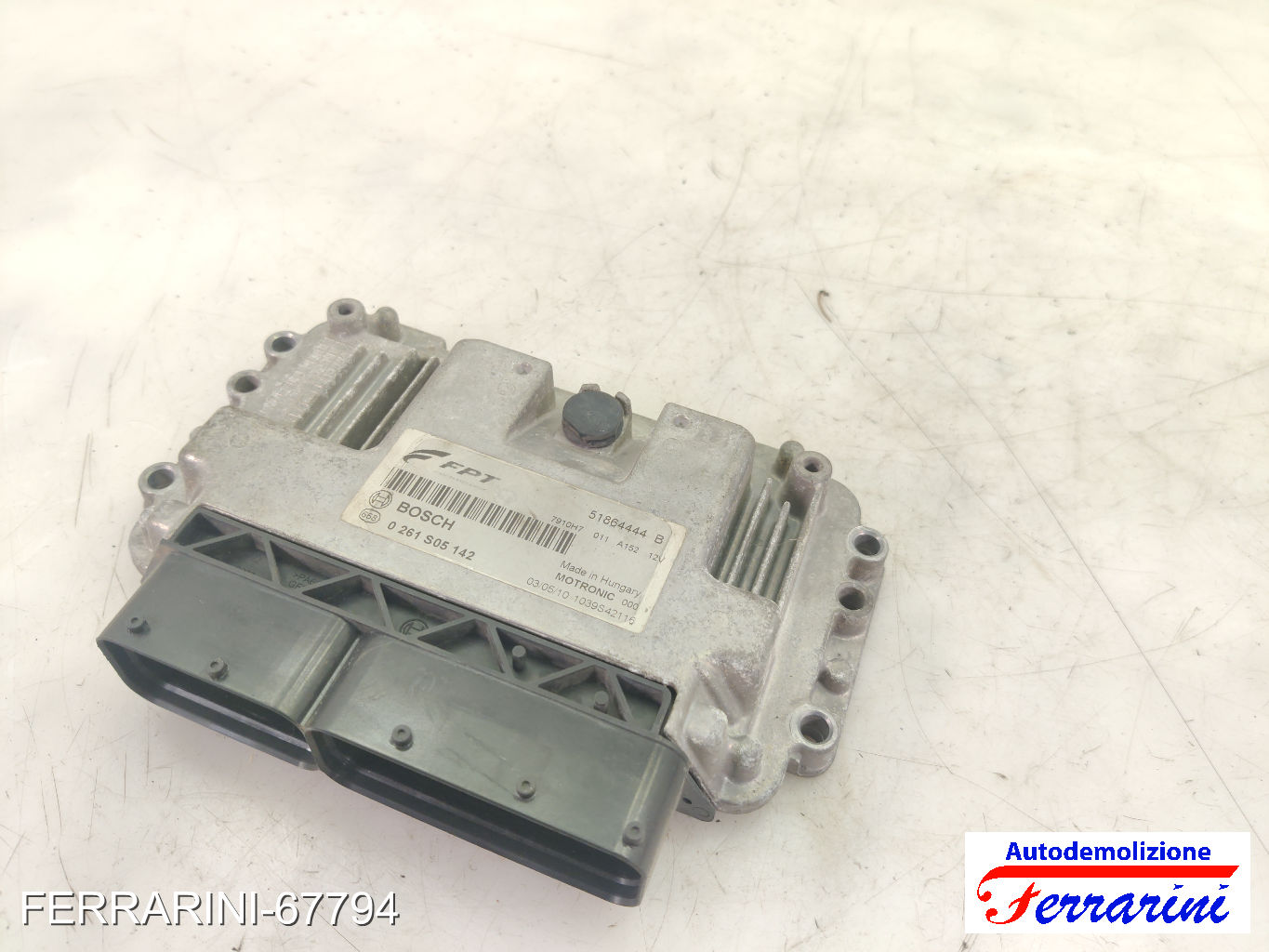 Centralina Motore ALFA ROMEO MITO 955 1.4 BI-FUEL 2009-2016 51864444, 0261S05142 7