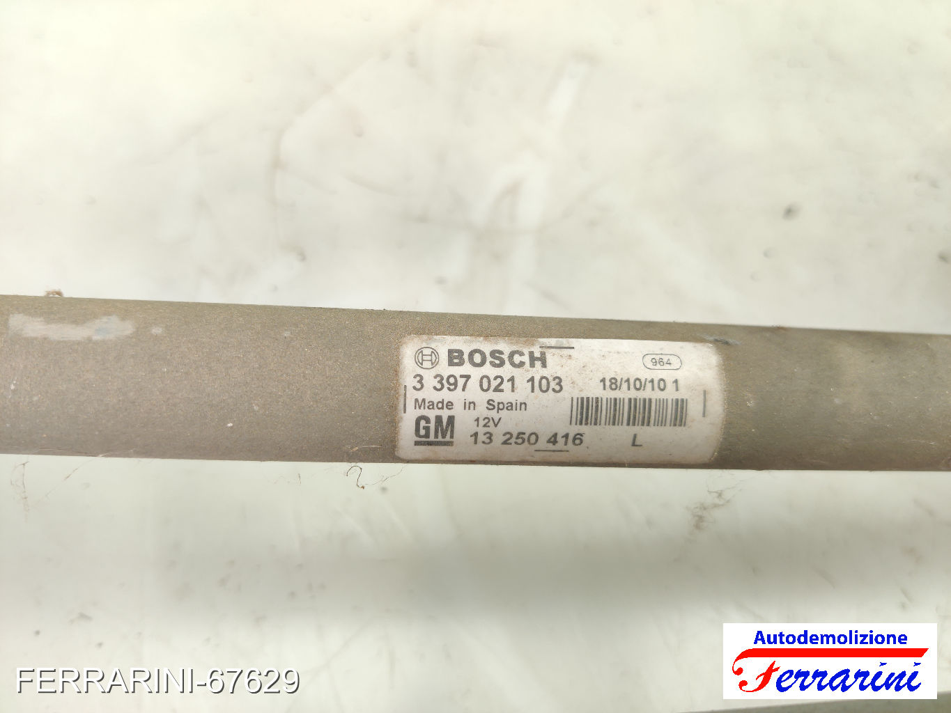 Spazzacqua Motorino Tergicristallo OPEL MERIVA B S10 2010-2015 anteriore