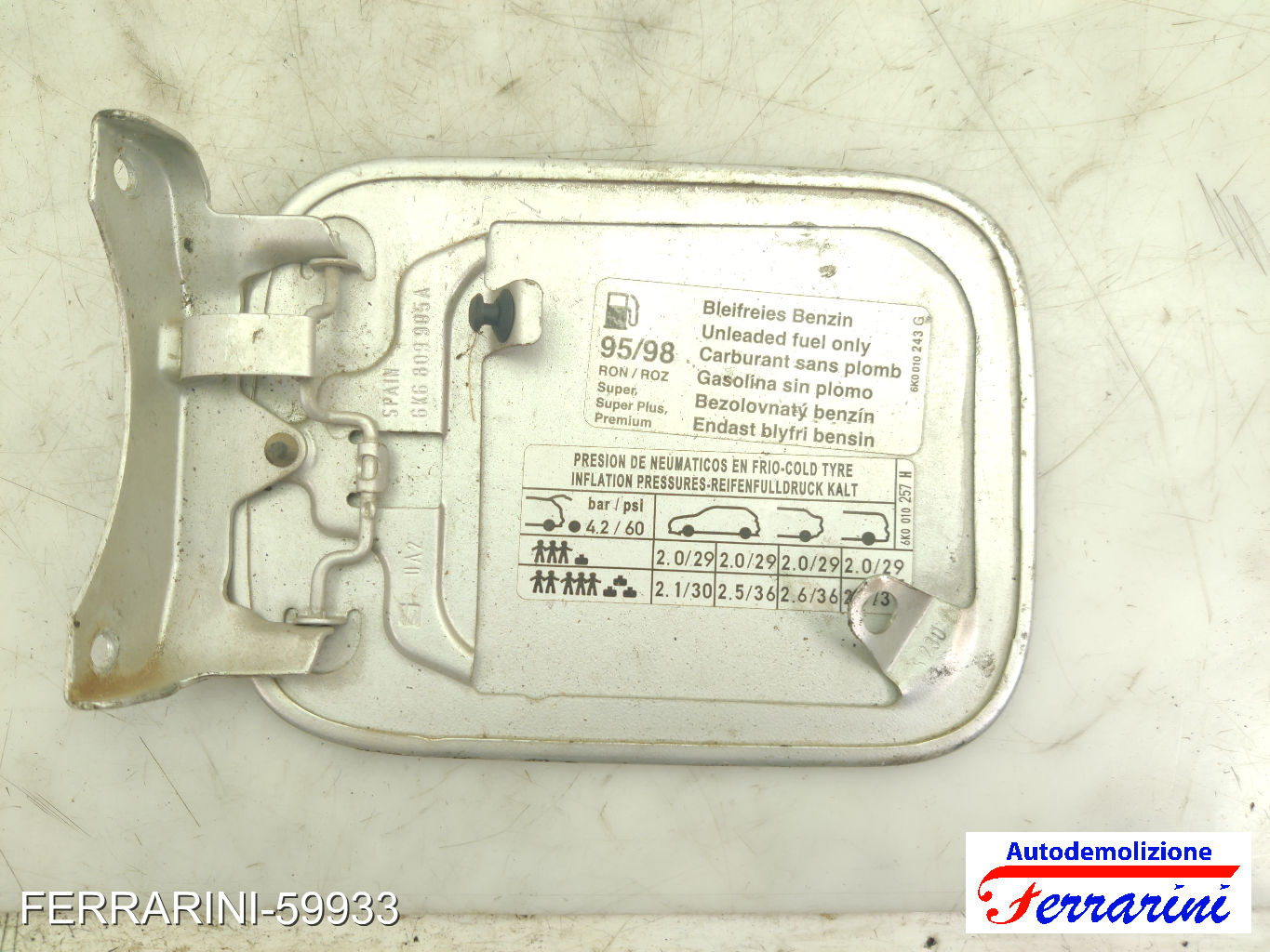 Sportellino Carburante SEAT IBIZA 2 6K1 1993-2002