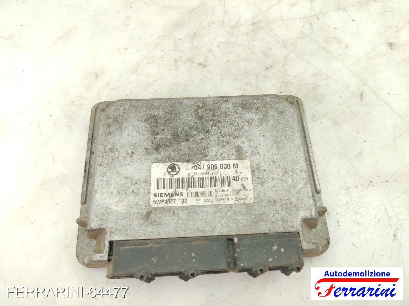 Centralina Motore SKODA FELICIA 2 6U1 1.3 1998-2001 047906030M, 908518