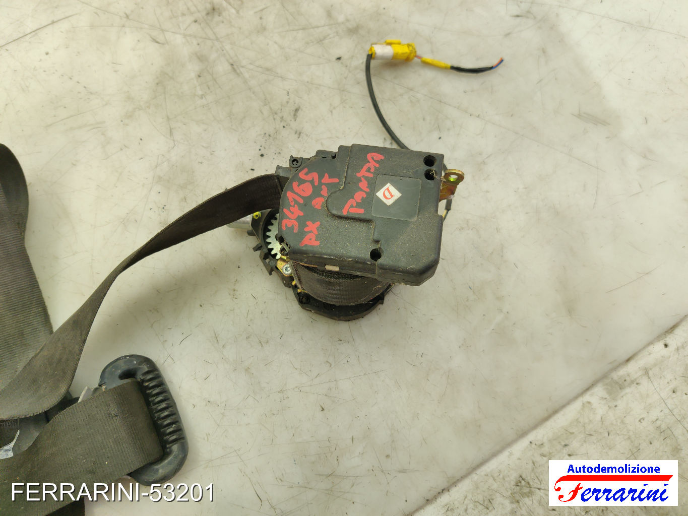 Cintura Di Sicurezza VW SHARAN 7M6, 7M8, 7M9 1996-2000 destra, dx, frontale 8