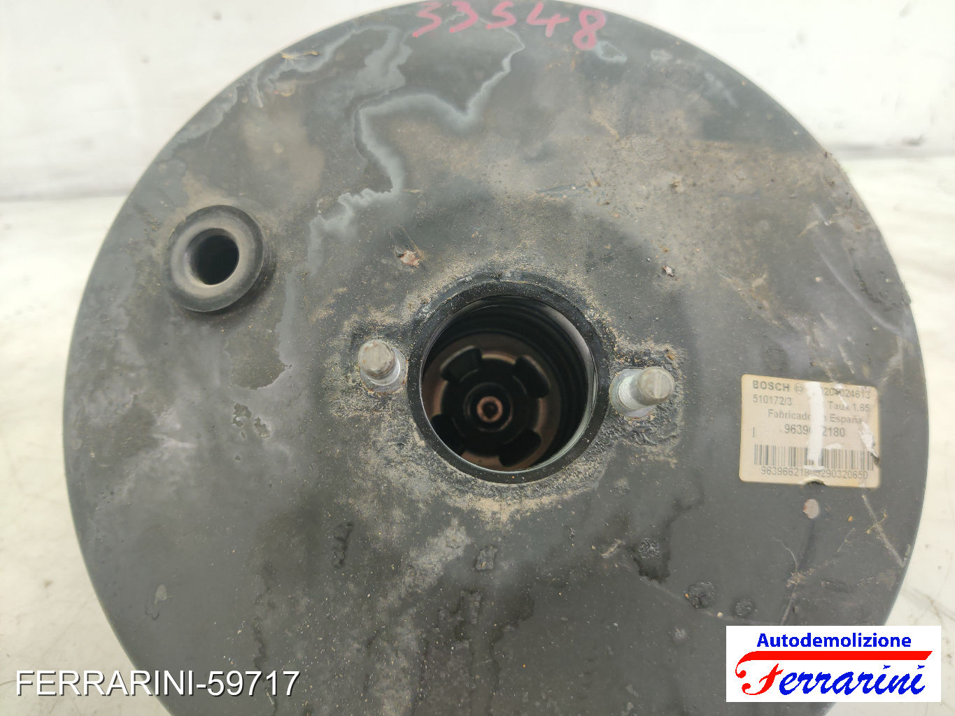 Servofreno PEUGEOT 307 3A/C 1.6 HDI 2005-2009 9639662180, 0204024613, 4535L7 6